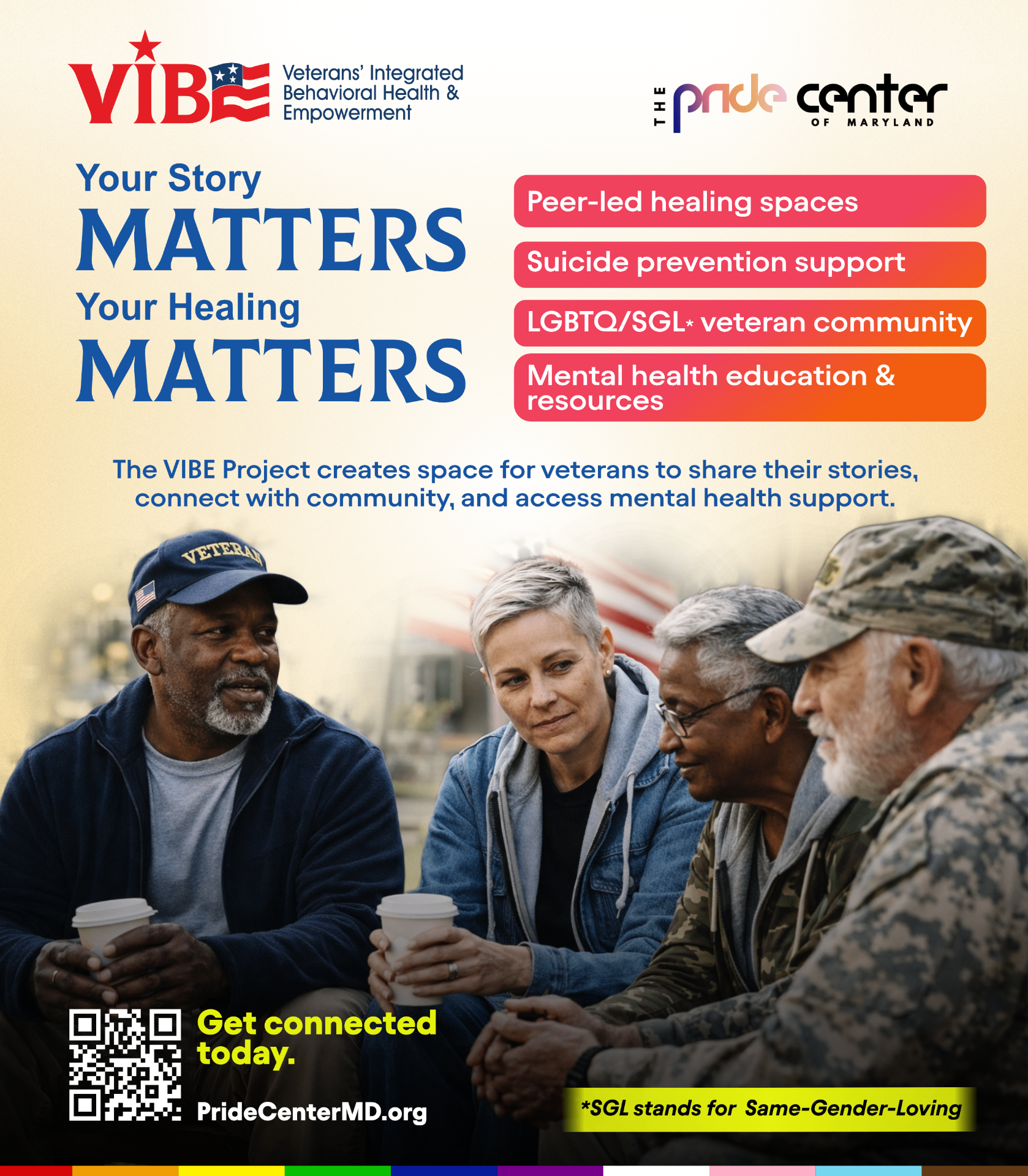 VIBE Project flyer — Veterans' Integrated Behavioral Health & Empowerment